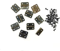 JZK Bronz Mini Zsanérok 10db 18x16mm Fiók és Bútor Zsanér Készlet 1