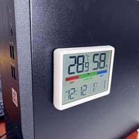 JZK Digitális Szobahőmérő Páratartalom Mérő Óra Kijelzővel 5