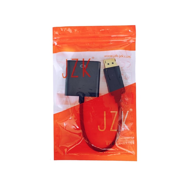 JZK DisplayPort DP - VGA Adapter Kábel, 1080P Aranyozott Egyirányú Átalakító Lenovo Dell HP ASUS Laptopokhoz és Monitorokhoz, 25 cm