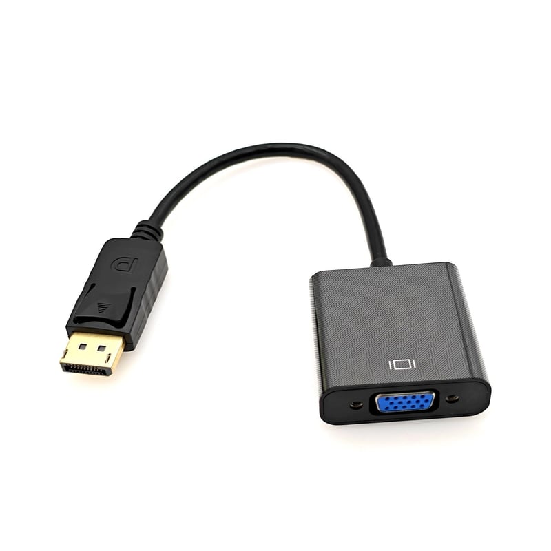 JZK DisplayPort DP - VGA Adapter Kábel, 1080P Aranyozott Egyirányú Átalakító Lenovo Dell HP ASUS Laptopokhoz és Monitorokhoz, 25 cm