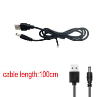 JZK Univerzális USB-DC Kábel 11 Cserélhető Adapterrel - 5.5x2.1mm - Laptop, Router, LED Eszközök, Töltők Kompatibilis Csatlakozókészlet 5