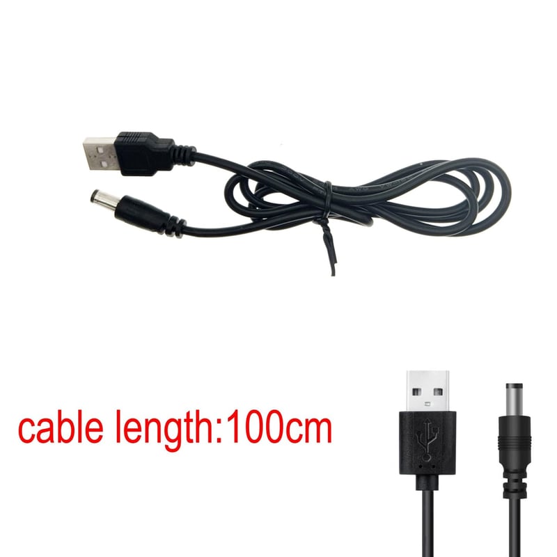 JZK Univerzális USB-DC Kábel 11 Cserélhető Adapterrel - 5.5x2.1mm - Laptop, Router, LED Eszközök, Töltők Kompatibilis Csatlakozókészlet