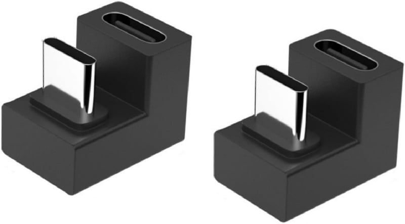 JZK USB-C 3.1 90 fokos adapter 10Gbps Type-C OTG csatlakozó MacBook Samsung Galaxy