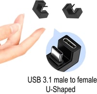 JZK USB-C 3.1 90 fokos adapter 10Gbps Type-C OTG csatlakozó MacBook Samsung Galaxy 3