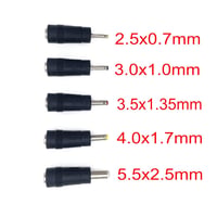 JZK USB-DC töltőkábel 1m, 5 cserélhető csatlakozóval (2.5-5.5mm), LED lámpákhoz, routerekhez, hangszórókhoz, kamerákhoz 2