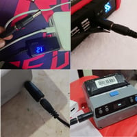 JZK USB-DC töltőkábel 1m, 5 cserélhető csatlakozóval (2.5-5.5mm), LED lámpákhoz, routerekhez, hangszórókhoz, kamerákhoz 7