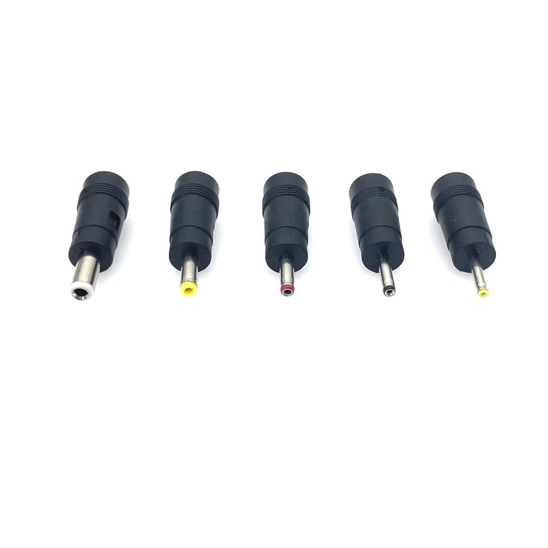 JZK USB-DC töltőkábel 1m, 5 cserélhető csatlakozóval (2.5-5.5mm), LED lámpákhoz, routerekhez, hangszórókhoz, kamerákhoz