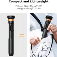 K&F Concept MS19 mágneses szelfibot állvánnyal és levehető távvezérlővel, 162 cm - fekete 7