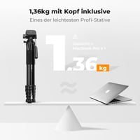 Hliníkový kamerový statív K&F Concept 190 cm, ľahký tripod s prenosnou taškou 4