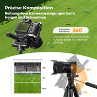 Hliníkový kamerový statív K&F Concept 190 cm, ľahký tripod s prenosnou taškou 5