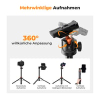 Hliníkový selfie stick a statív na smartfón K&F Concept, 158 cm, tripod na smartfón 5