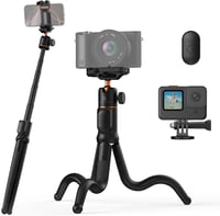 K&F CONCEPT Flexibilis Telefon Tripod Selfie Stick Távirányítóval iPhone Samsung - 60 cm 1