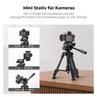 K&F Concept S233A0 mini asztali kameraállvány távkioldóval - 63 cm 3