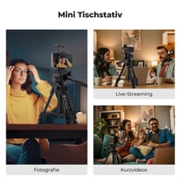 K&F Concept S233A0 mini asztali kameraállvány távkioldóval - 63 cm 2