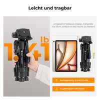 K&F Concept S233A0 mini asztali kameraállvány távkioldóval - 63 cm 5