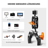 K&F CONCEPT MS13 Magic Arm 360° golyófej kamera rögzítő telefon tartóval - Magic Arm + Super Clamp 5
