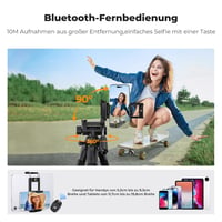 K&F CONCEPT S254A3 Könnyű Kamera Tripod 172cm, Telefontartóval és Táskával - 172 cm, With 2-in-1 holder 7