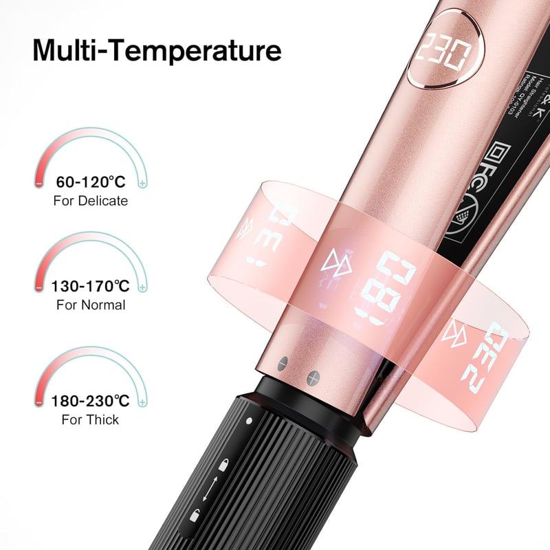 K&K Titanium Hajegyenesítő és Göndörítő 2 az 1-ben, 130-230°C