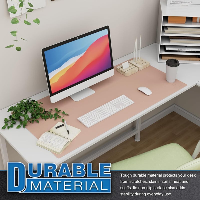 K KNODEL Asztalpad 90x43cm PVC Vízálló Kétoldalas Rózsaszín/Ezüst