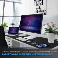 Podložka na písací stôl KNODEL 60x120 cm čierna – veľká podložka pod myš, ochranná podložka na stôl, protišmyková krycia podložka na stôl k PC 2