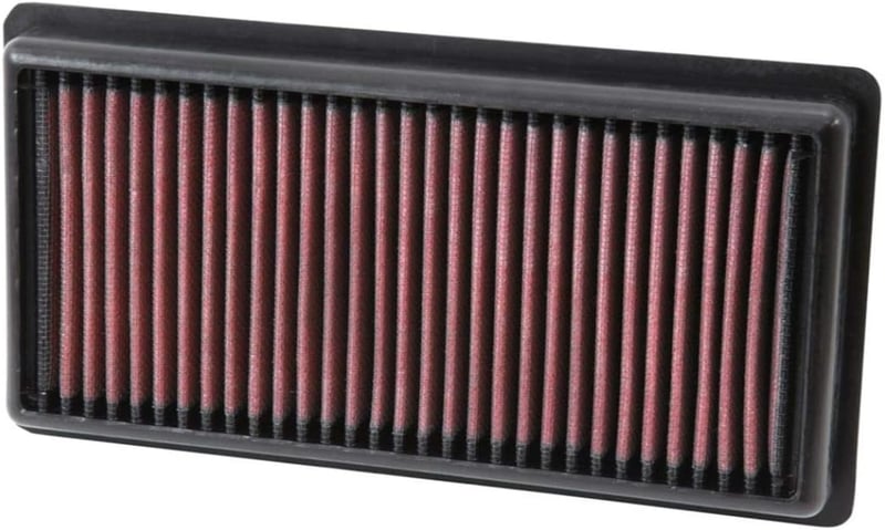 Filtru de aer lavabil pentru motor K&N 33-3006 - Citroën/Peugeot/Opel/Vauxhall C-Elysée, C3, C1 II, C4 Cactus (2012-2019), reutilizabil, se curăță la fiecare 75.000 de mile