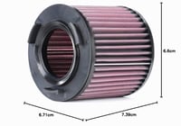 Náhradný vzduchový filter K&N E-2997 – červený 5