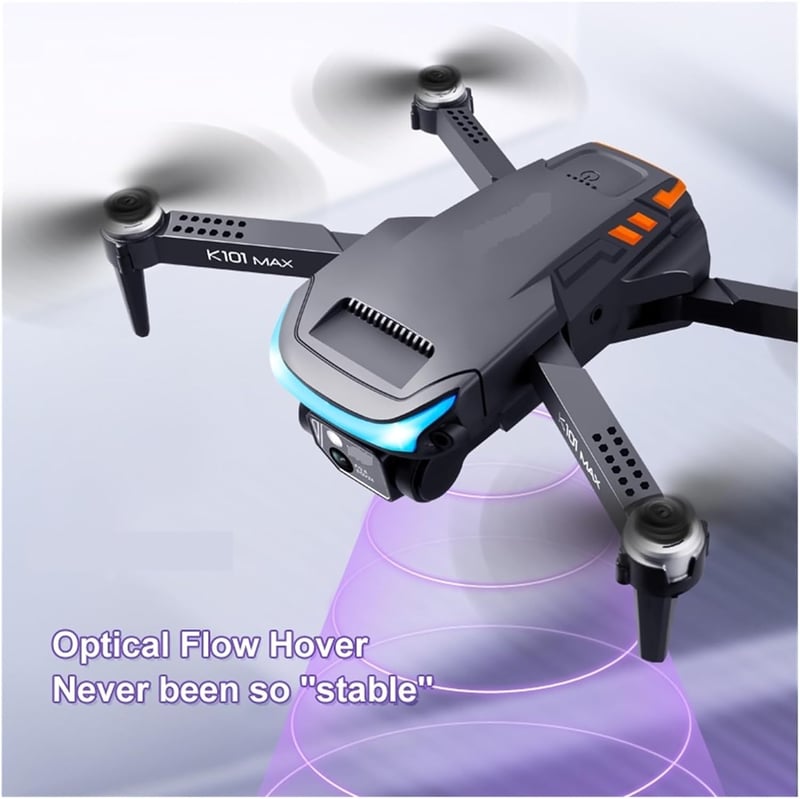 K101 Max WiFi FPV 4K HD Összecsukható Drón Kettős Kamera RC Quadcopter Gyerekeknek