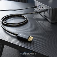 Kábel KabelDirekt 16K DisplayPort 2.1 1 m – DP80, nylonový – pre herné PC 6