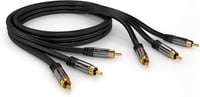 KabelDirekt 1m komponens kábel 3x RCA csatlakozó FullHD 1080i PRO - 1 m, Single 4