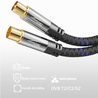KabelDirekt 4K koaxiálny anténny kábel (samica-samec) - 3 m 2