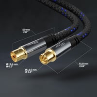 KabelDirekt 4K koaxiálny anténny kábel (samica-samec) - 3 m 6