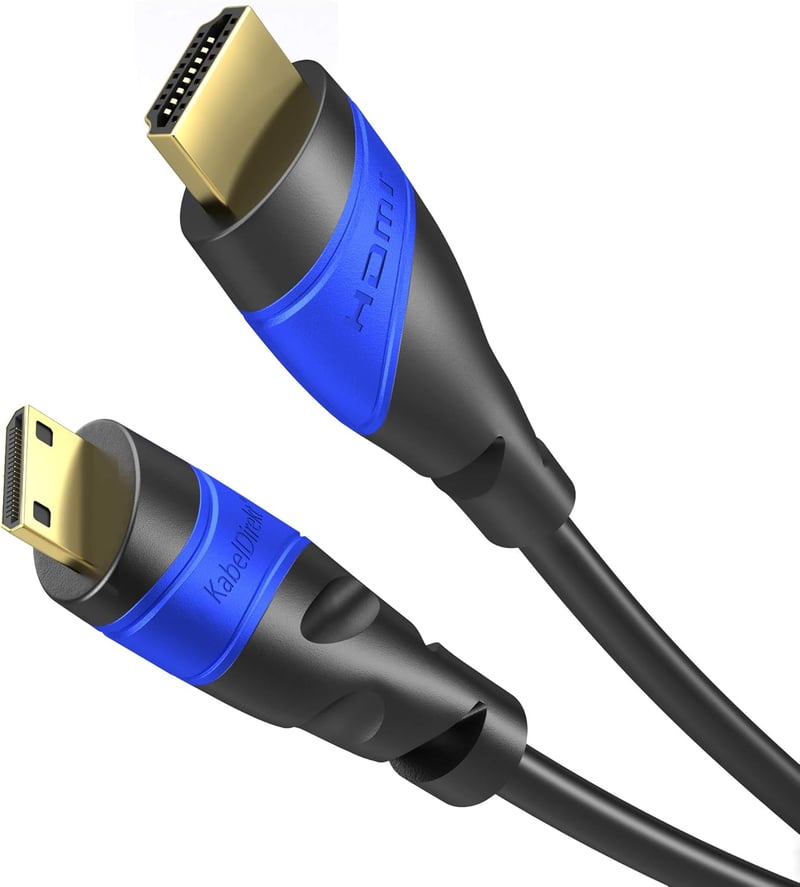 KabelDirekt 5m Mini HDMI - HDMI kábel 4K@60Hz, HDMI 2.0a