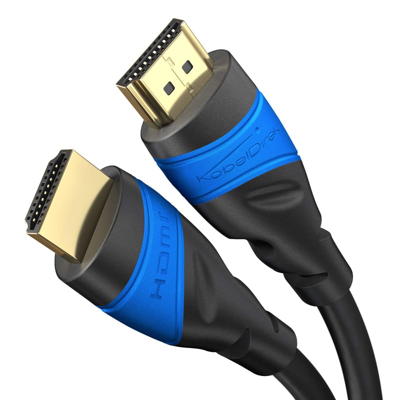 Kábel HDMI KabelDirekt 8K 4K 3,1 m – 8K@60Hz 4K@120Hz, Ultra HD, kompatibilný s PS5, Xbox Series X, Switch, Blu-ray, vysokorýchlostný Ethernet, čierny