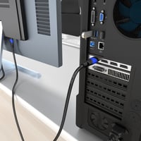 Kábel DisplayPort KabelDirekt 10 m – 4K 60 Hz a 144 Hz, 17,28 Gbit/s, HDCP, UHD Gaming, konektor pre PC a notebook k monitoru, séria TOP, čierny 5