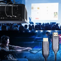Kábel optický HDMI 2.1b 8K KabelDirekt – 10 m – certifikovaný 48G, vysokorýchlostný digitálny audio a video kábel 4