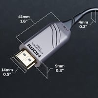 Kábel optický HDMI 2.1b 8K KabelDirekt – 10 m – certifikovaný 48G, vysokorýchlostný digitálny audio a video kábel 5
