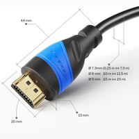 Predlžovací kábel KabelDirekt Top Series 4K HDMI – 10 m 3
