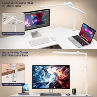 KableRika LED Asztali Lámpa 24W Dimmelhető Dupla Fej 80cm Szem Védelem 2
