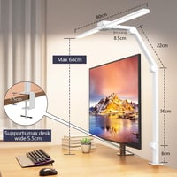 KableRika LED Asztali Lámpa 24W Dimmelhető Dupla Fej 80cm Szem Védelem 4