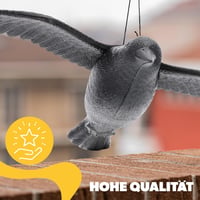 KADAX 2 db Fekete Hollóalak Madárriasztó Galamb és Varjú Elleni Félelmet Keltő Figura 9