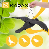KADAX 2 db Fekete Hollóalak Madárriasztó Galamb és Varjú Elleni Félelmet Keltő Figura 3