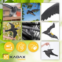 KADAX 2 db Fekete Hollóalak Madárriasztó Galamb és Varjú Elleni Félelmet Keltő Figura 8