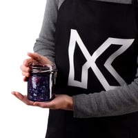 Set 10 Borcane pentru Conserve KADAX 350 ml, cu Capac cu Filet TO82 Alb/Albastru, Borcan Ermetic pentru Dulceață, Miere, Mason Jar 8