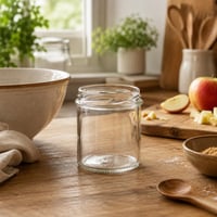 Set 10 Borcane pentru Conserve KADAX 350 ml, cu Capac cu Filet TO82 Alb/Albastru, Borcan Ermetic pentru Dulceață, Miere, Mason Jar 3