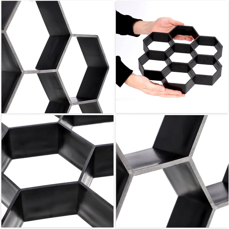 KADAX Betonlap öntőforma 29,2x28x4,4cm mintás járdakő sablon