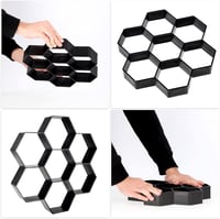 KADAX Betonlap öntőforma 29,2x28x4,4cm mintás járdakő sablon 5