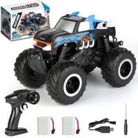KADAYAYA Távirányítós Autó 4WD RC Monster Truck 1:16 Nagy Sebességű Kék Terepjáró Vízálló Játékautó 6-12 Éveseknek 8