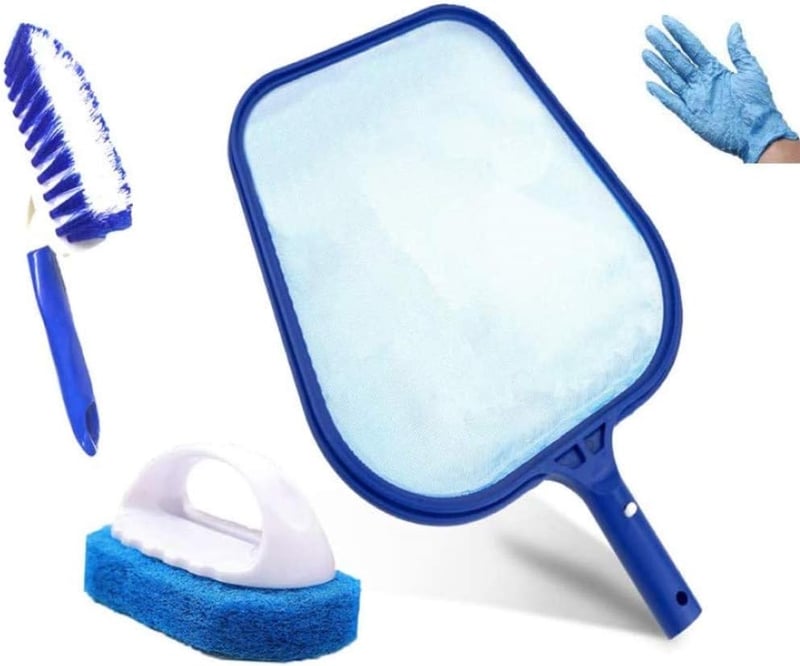 KAHEIGN Jacuzzi Tisztító Szett Szűrővel, Hálóval és Kefével