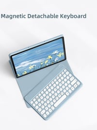 kaidisen Xiaomi Redmi Pad SE 11" billentyűzetes tok, lila, levehető billentyűzet 2