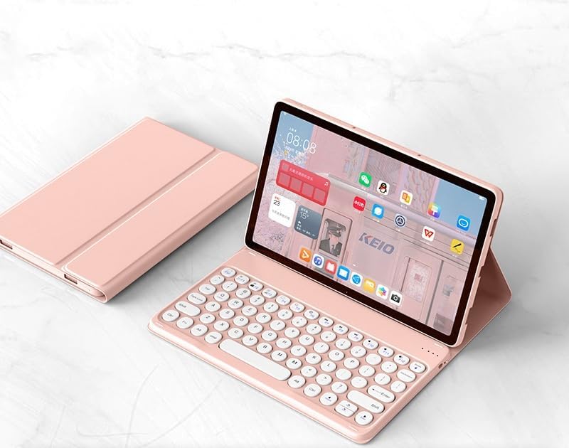 kaidisen Xiaomi Redmi Pad SE 11" billentyűzetes tok, lila, levehető billentyűzet
